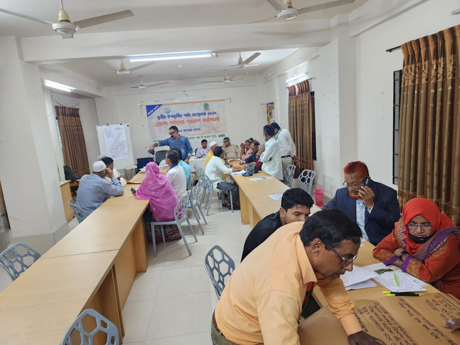 Participants presenting group findings