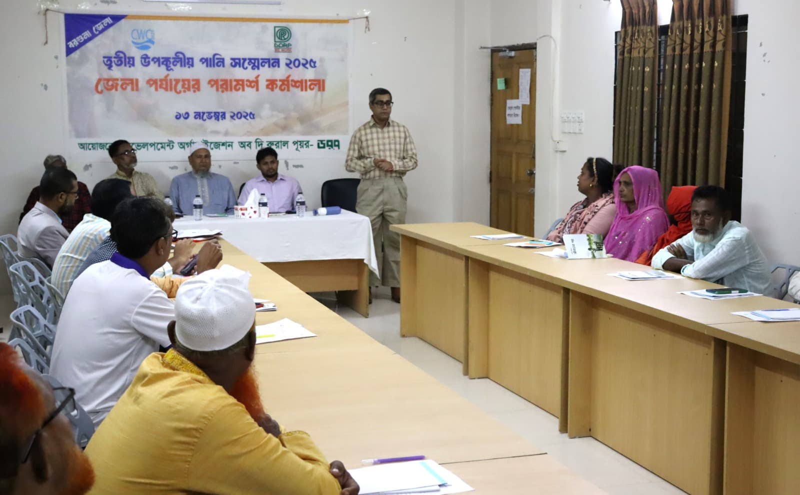 Participants presenting group findings