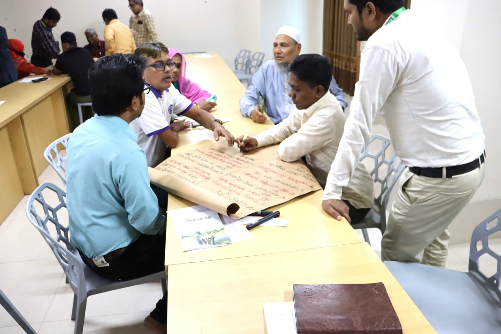 Participants presenting group findings
