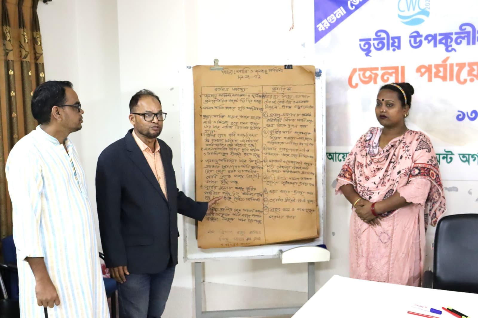 Participants presenting group findings